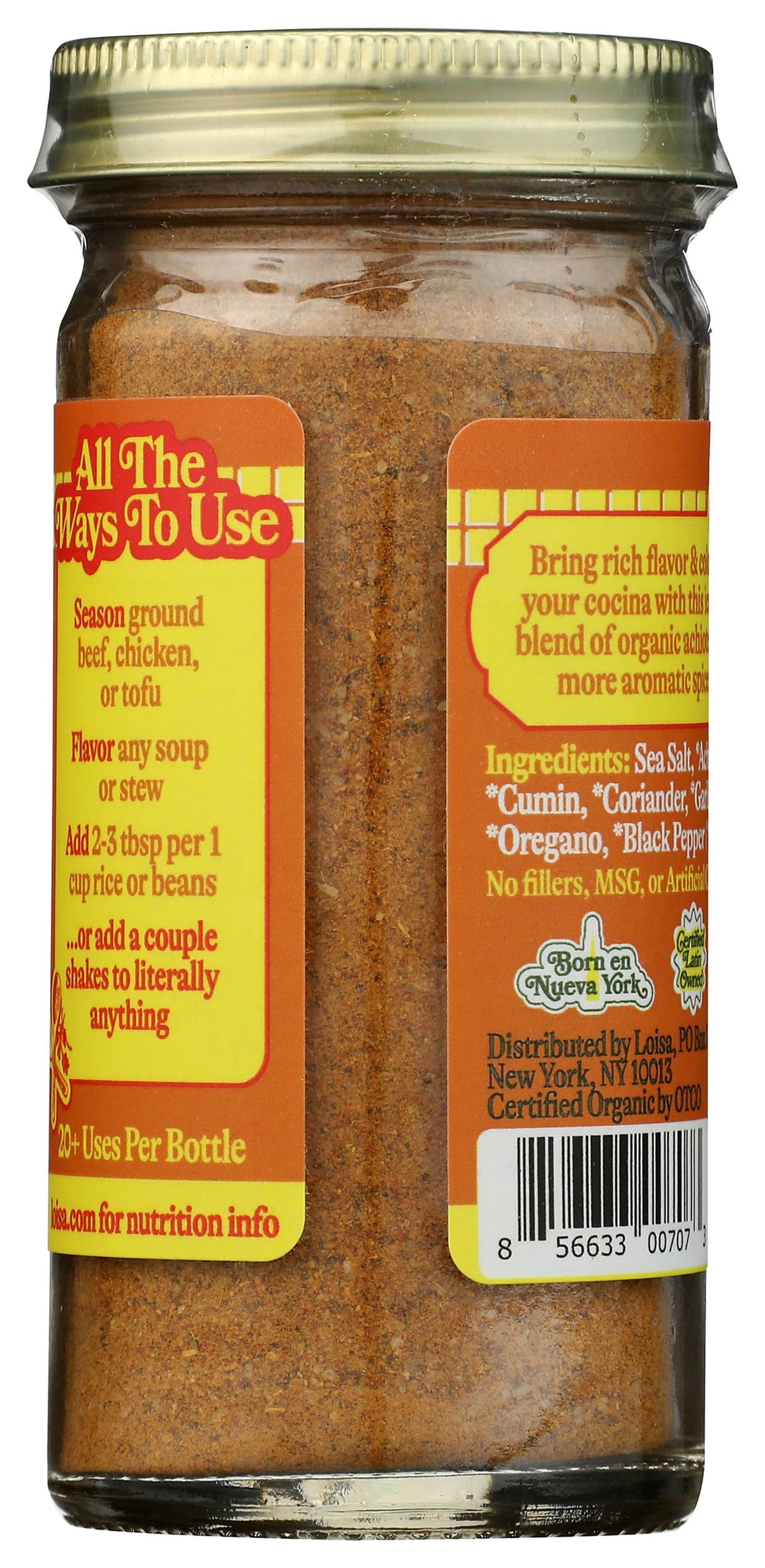 Loisa, Seasoning Sazon Organic, 2.3 Ounce