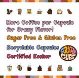 Crazy Cups Decaf Spiced Gingerbread Flavored Coffee Pods, Decaf Holiday Coffee Pods, Single Serve for Keurig K Cups Machines, Medium Roast, 22 Count