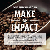 Whole Foods Market, Organic Decaf Ground Coffee, Dark French Roast, Smoky & Sweet, Smooth & Balanced, 12 Ounce