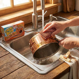 Chore Boy Heavy Duty Copper Scrubber for Pots and Pans 2 pk - Dish Scrub Pad & Cast Iron Cleaner - Scouring Pads - Steel Wool Alternative - 3 Pack