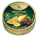 Cavendish & Harvey | Mixed Fruit Hard Candy Drops | 5.3 Ounce Tin