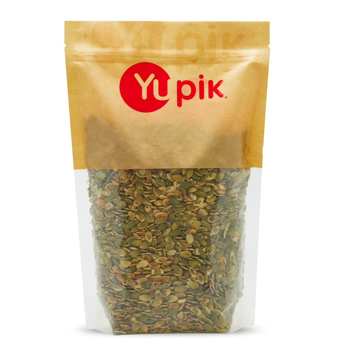 Yupik Dry Roasted Pumpkin Seeds, No Shell, 2.2 lb (35.3 oz), Gluten-Free, GMO-Free, Kosher, Shelled Pepitas, Unsalted, Oil-Free, Plant-Based Protein