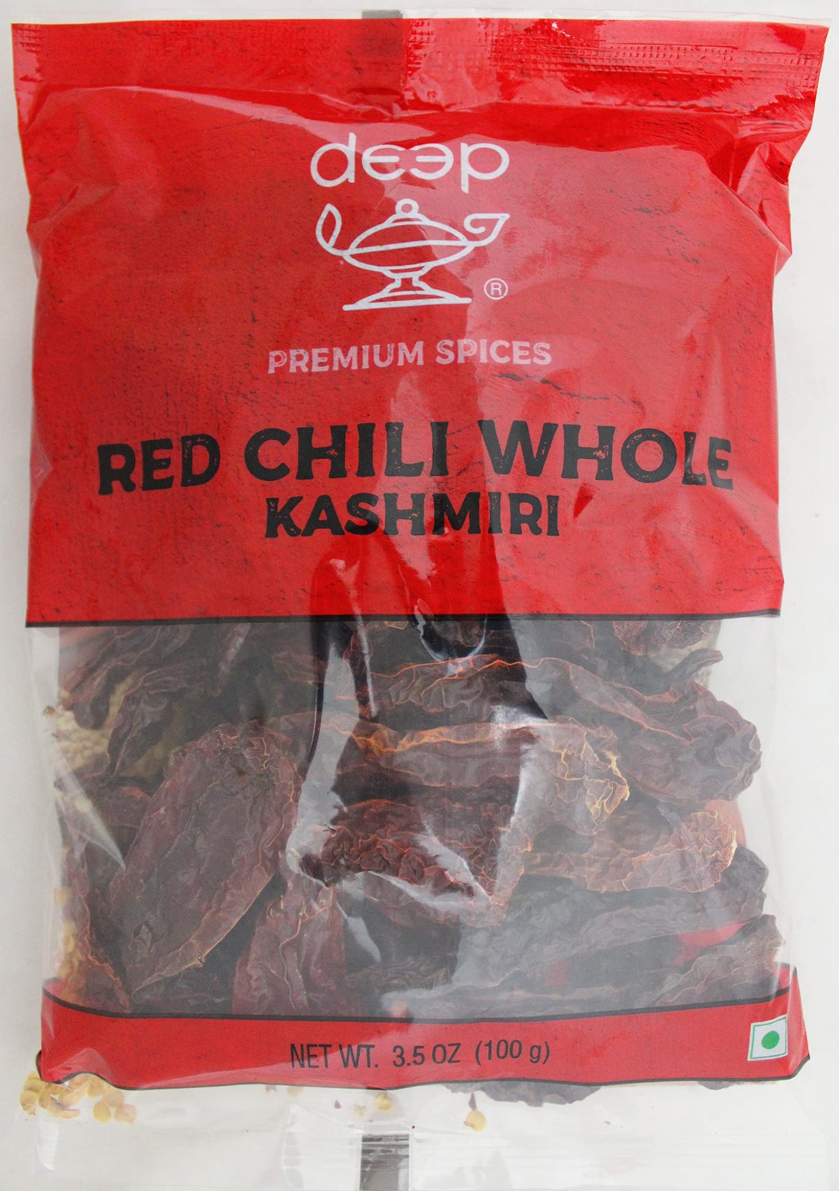 Red Chili Whole Kashmiri 3.5 oz.