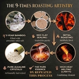 ONHWA 9X Roasted Bamboo Salt, Ultra-Fine Powder Korean Bamboo Salt for Seasoning, Mixing, and Quick Dissolving, 1.06 oz (30g)
