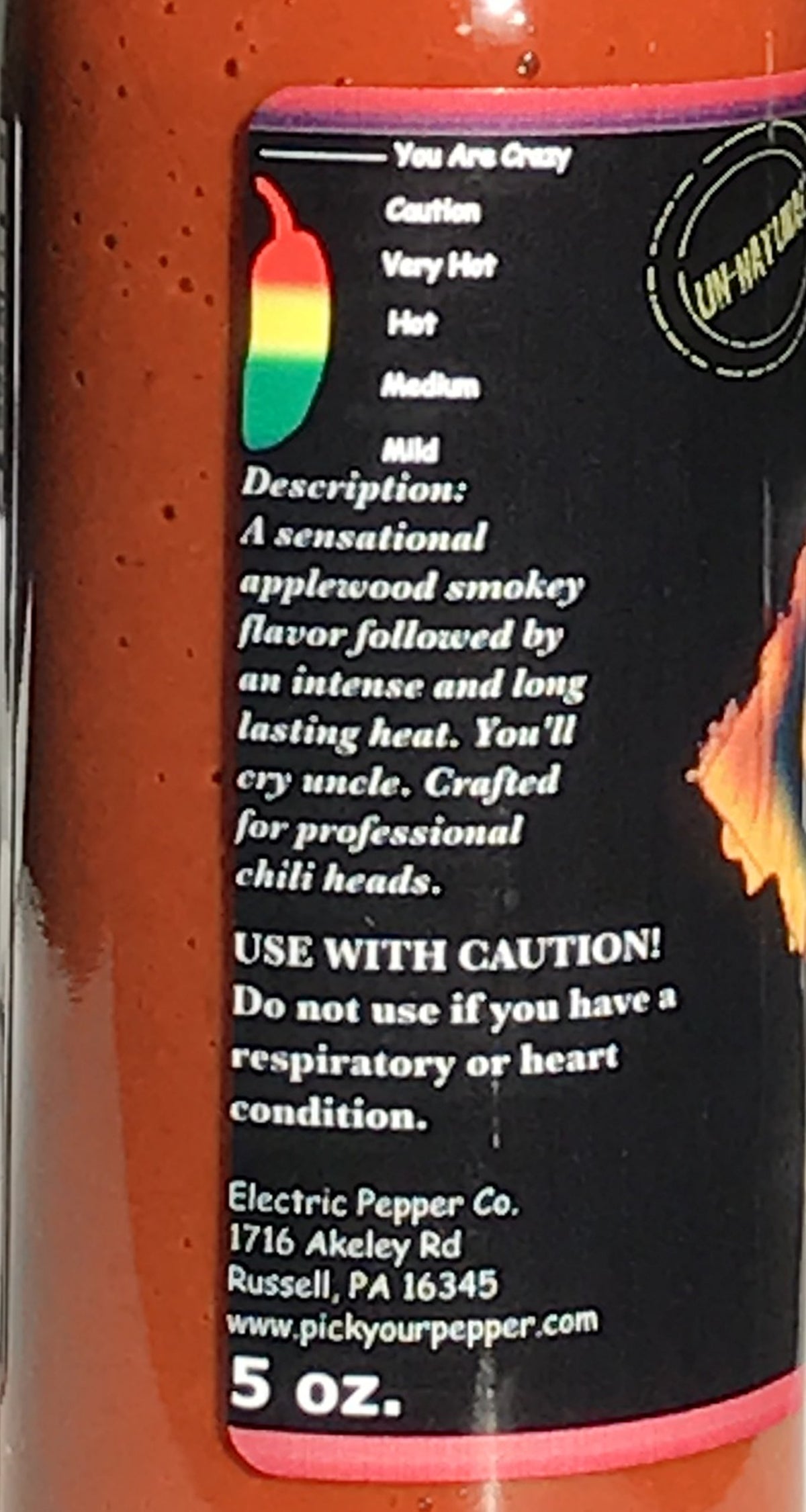 Ghost Pepper Hot Sauce Wicked Tickle XXX Extreme Heat Worlds Hottest Chipotle Sauce