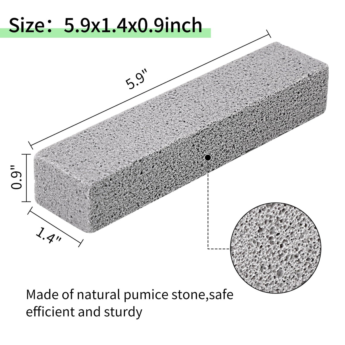 25 Pieces Pumice Stone Toilet Bowl Cleaner, Pumice Scouring Stick Remove Hard Water Ring in Toilet, Pumice Stones for Cleaning, Household, Bath