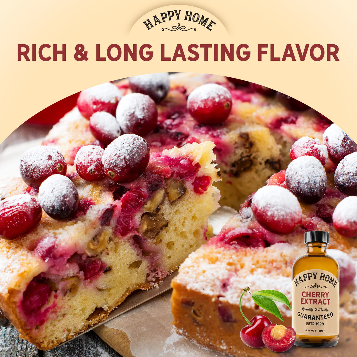 Happy Home Natural Cherry Flavor - Certified Kosher, 4 oz.