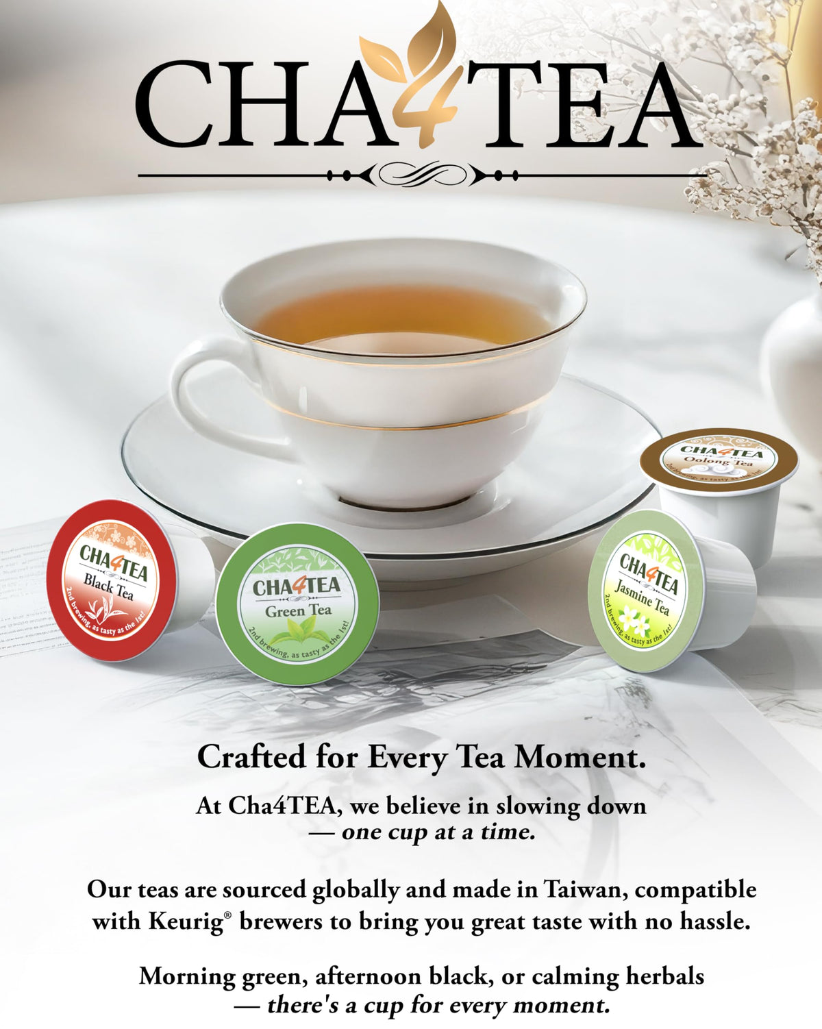 Cha4TEA 36-Count Matcha Green Tea for Keurig