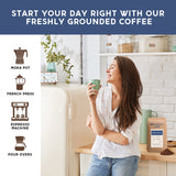 Brooklyn's Own Dark Roast House Blend Ground Coffee - 100% Arabica From Brazil, Sumatra and Ethiopia (2 LB)