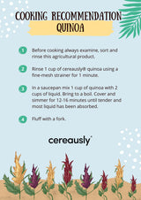 CEREAUSLY Organic White Quinoa - Premium Royal Quinoa from Bolivia - Kosher and Non-GMO Quinoa Bulk - Vegan and Gluten-Fee Cooking Quinoa - 4 LB