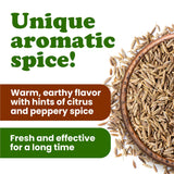 Food to Live Organic Cumin Seeds, 3 Pounds - 100% Natural, Non-GMO, Aromatic Seasoning, Perfect for Spices, Baking and Pickling, Vegan, Kosher, Bulk
