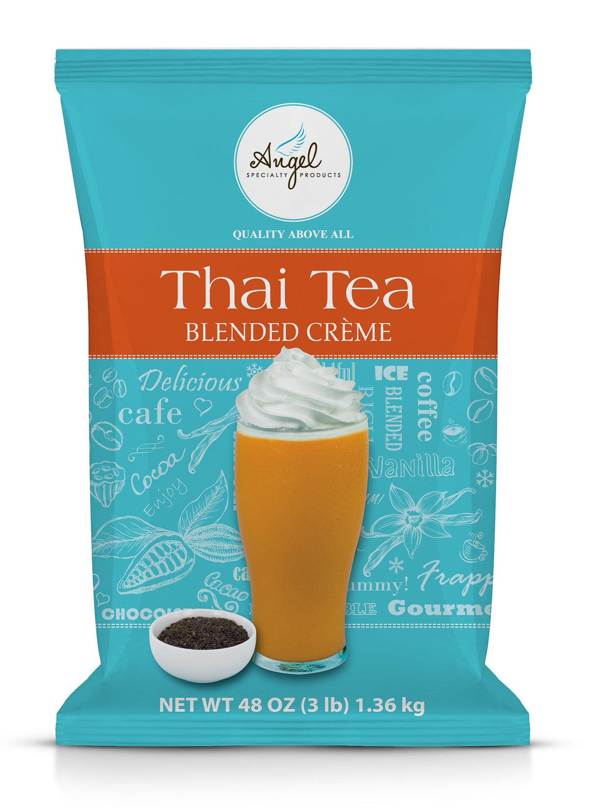 Angel Specialty Products | Thai Tea Blended Creme 3-Pound Powder Mix