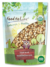 Food to Live Organic Blanched Roasted Hazelnuts, 1 Pound - Non-GMO, Dry Roasted Filberts, No Skin, Whole Nuts, Unsalted, Kosher, Vegan, Bulk. Keto