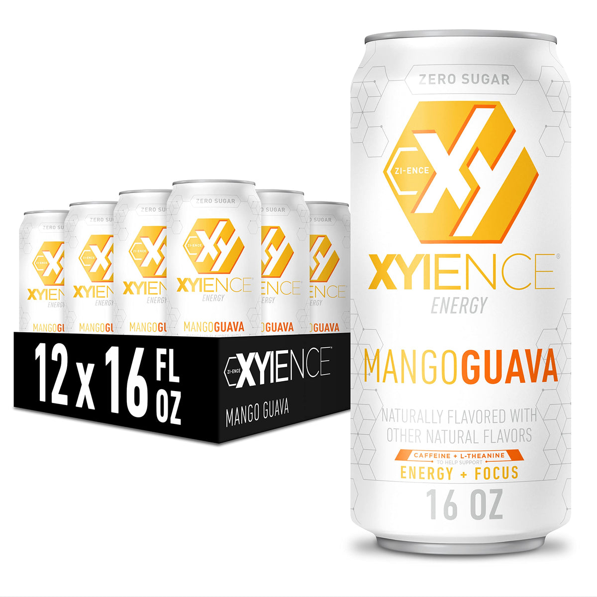 Xyience Mango Guava Energy Drink, 16 fl oz can (Pack of 12)