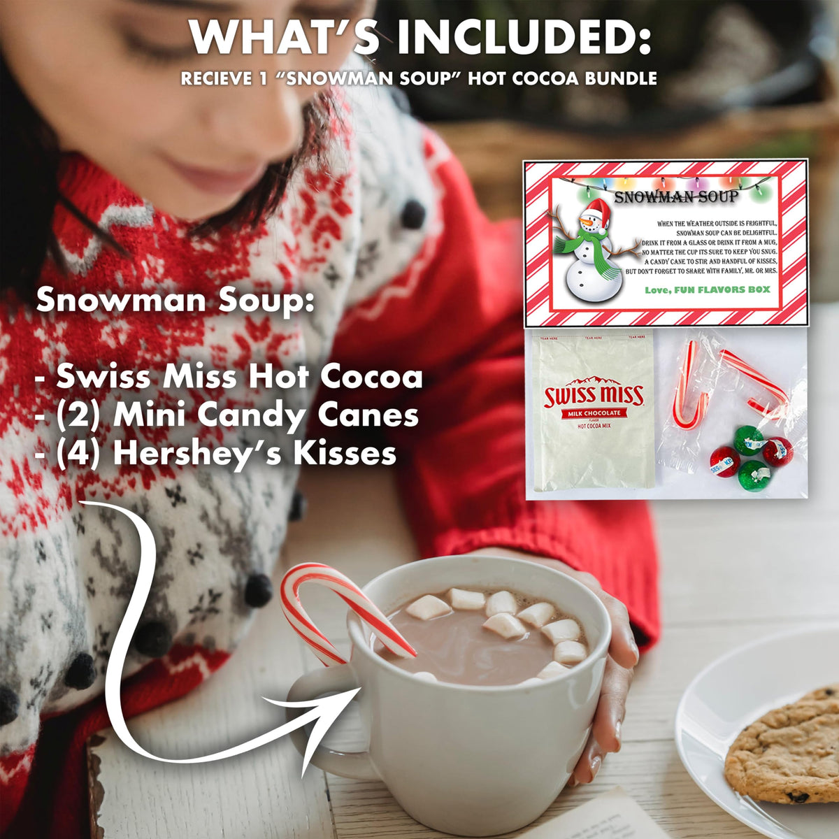 Fun Flavors Box Christmas Variety Pack Gift Basket Care Package (50 Count) Stocking Stuffers, Candy, Chips, Freeze Dried Candy, College Student Snack