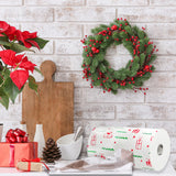 Renova Kitchen Paper Towel Jumbo Roll 2-ply 120 Sheets (Christmas, 3 Rolls)