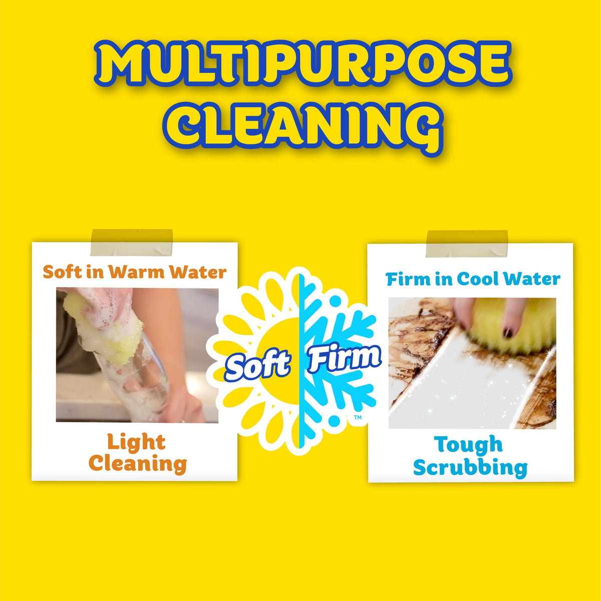 Scrub Daddy Scrub Mommy + Cif Cream All Purpose Cleaner, Original - Cleaning Supplies with Household Cleaning Cream & Non Scratch Sponge - Bathroom