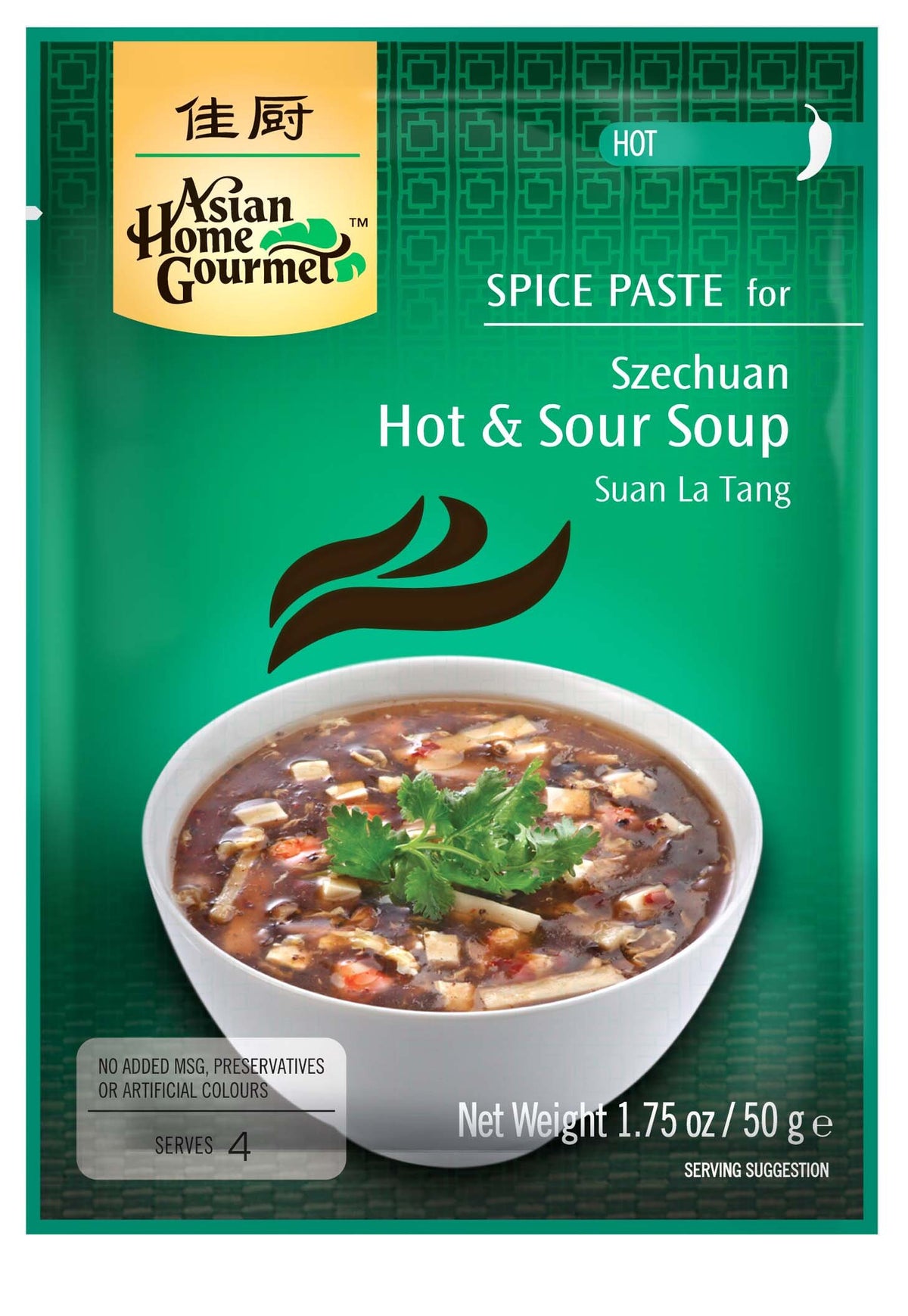 Asian Home Gourmet Szechuan Hot and Sour Soup Suan La Tang, 1.75-Ounce Boxes (Pack of 12)