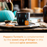 ORGANIC INDIA Tulsi Turmeric Ginger Tea Bags - Herbal Tea, Stress Relieving & Harmonizing, Immune Support, Healthy Inflammatory Response, Aids