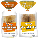 Franz Bakery Gluten Free Hamburger and Hot Dog Bun - 2 Pack (2 x 12oz)