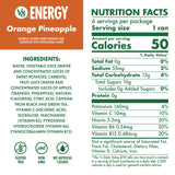V8 Energy Orange Pineapple Energy Drink, 8 fl oz Can (6 Pack)