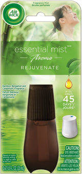 Air Wick Essential Mist Refill, 1 ct, Rejuvenate, Essential Oils Diffuser, Air Freshener, Aroma