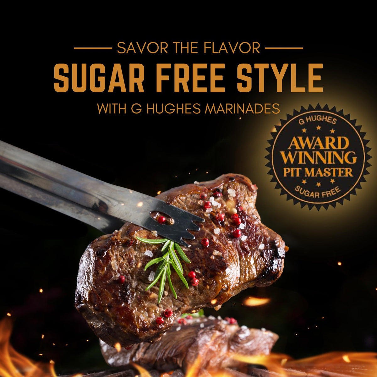 G Hughes Sugar Free, Pineapple Ginger Marinade - 12 Oz (1-Pack)