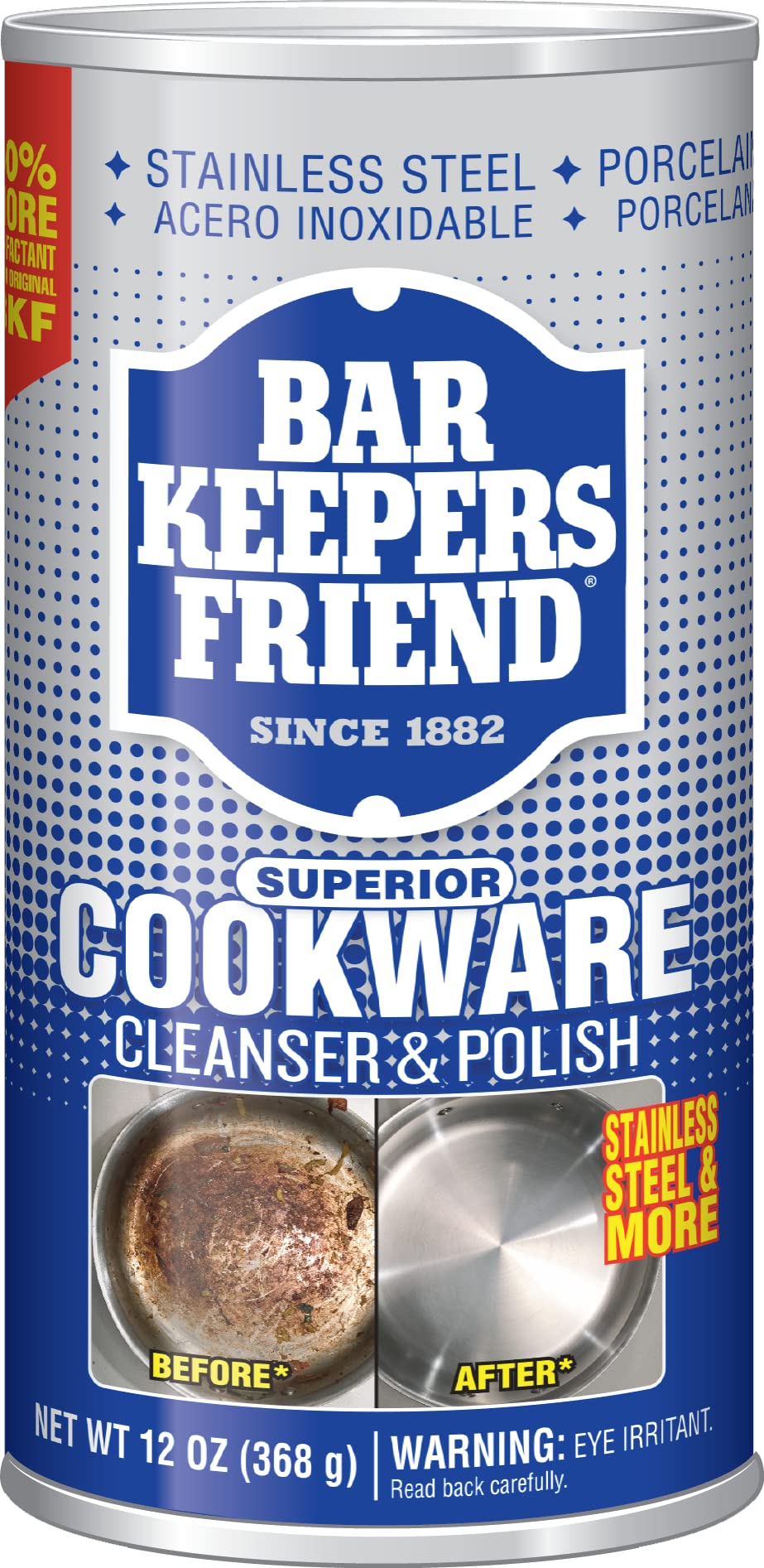 Bar Keeper's Friend COOKWARE CLEANER/POLISH 12 oz Can (2-pack)