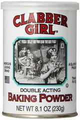 Clabber Girl Double Acting Baking Powder, 8.1 Ounce