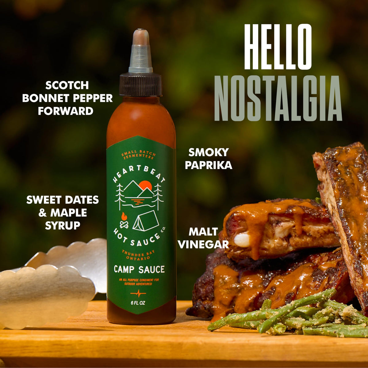 Heartbeat Hot Sauce Co. | Camp Sauce, 6 oz. 6 pack
