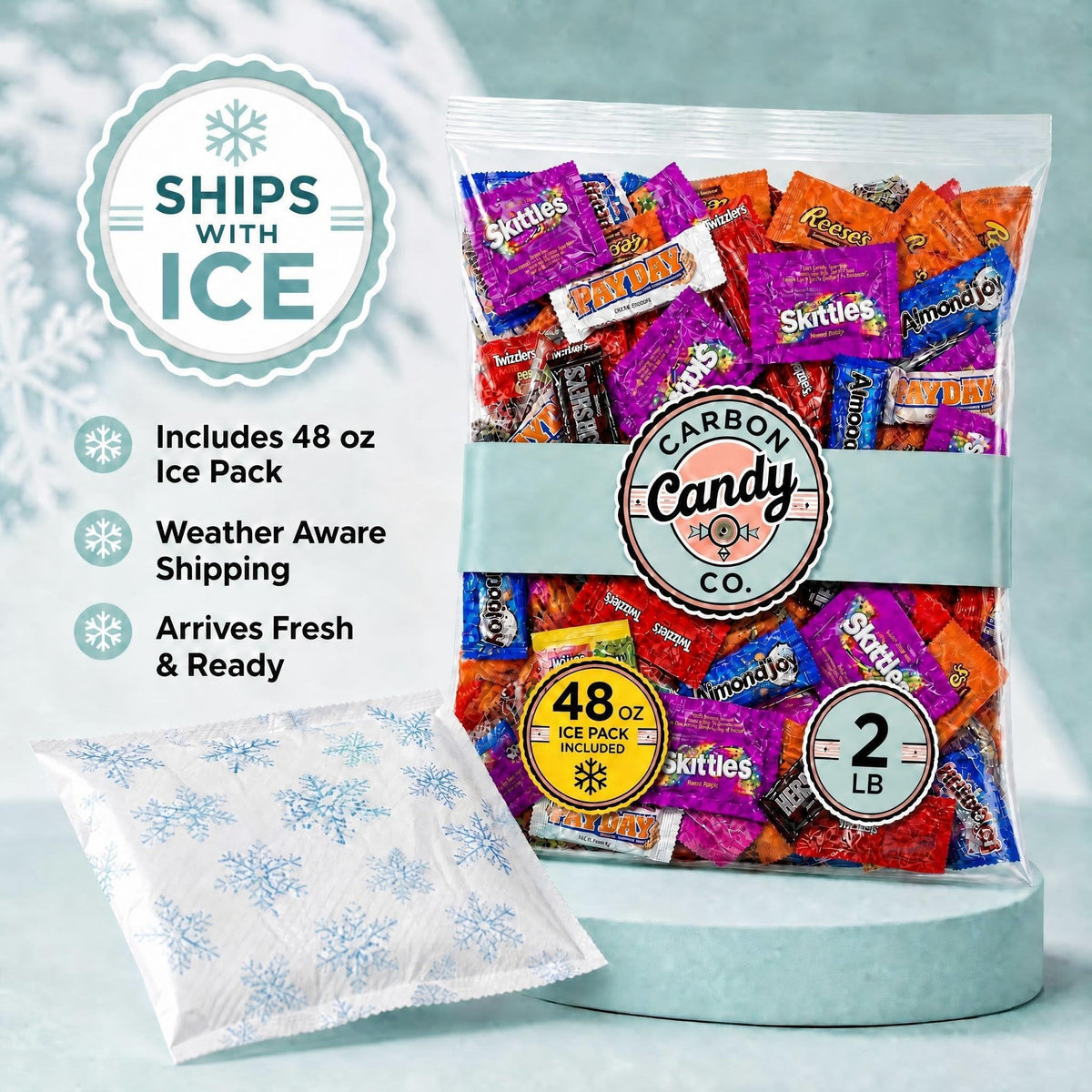 Bulk Pinata Candy & Chocolate Variety Pack, 2 Lb Individually Wrapped Mix