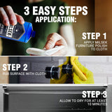 Milsek Stainless Steel Cleaner - Multipurpose Cleaning Supplies for Home and Kitchen Appliances, Sink, Stovetop, Dishwasher, Microwaves