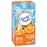 Crystal Light Drink Mix, Sugar Free Powdered Water Enhancer, Low Calorie Beverage Mix, Natural Flavor Drink Mix, Classic Orange, 5 Pitcher Packets
