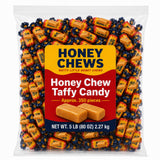 Honey Flavored Chewy Taffy Candy with Crunchy Almond Bits - Classic Old Fashioned Retro Candy Treat - 5 lb (Approx. 300 pieces)