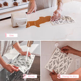 Papaya Reusable Paper Towels, Premium Swedish Dishcloths with Hook, Non-Scratch Reusable Paper Towel, 1 Sheet Replaces 17 Rolls - 2 Sheets, 1 Hook