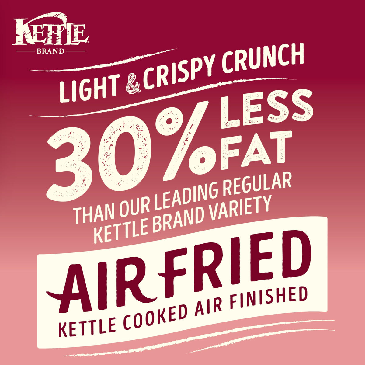 Kettle Brand Potato Chips, Air Fried Himalayan Salt Kettle Chips, 6.5 Oz Bag