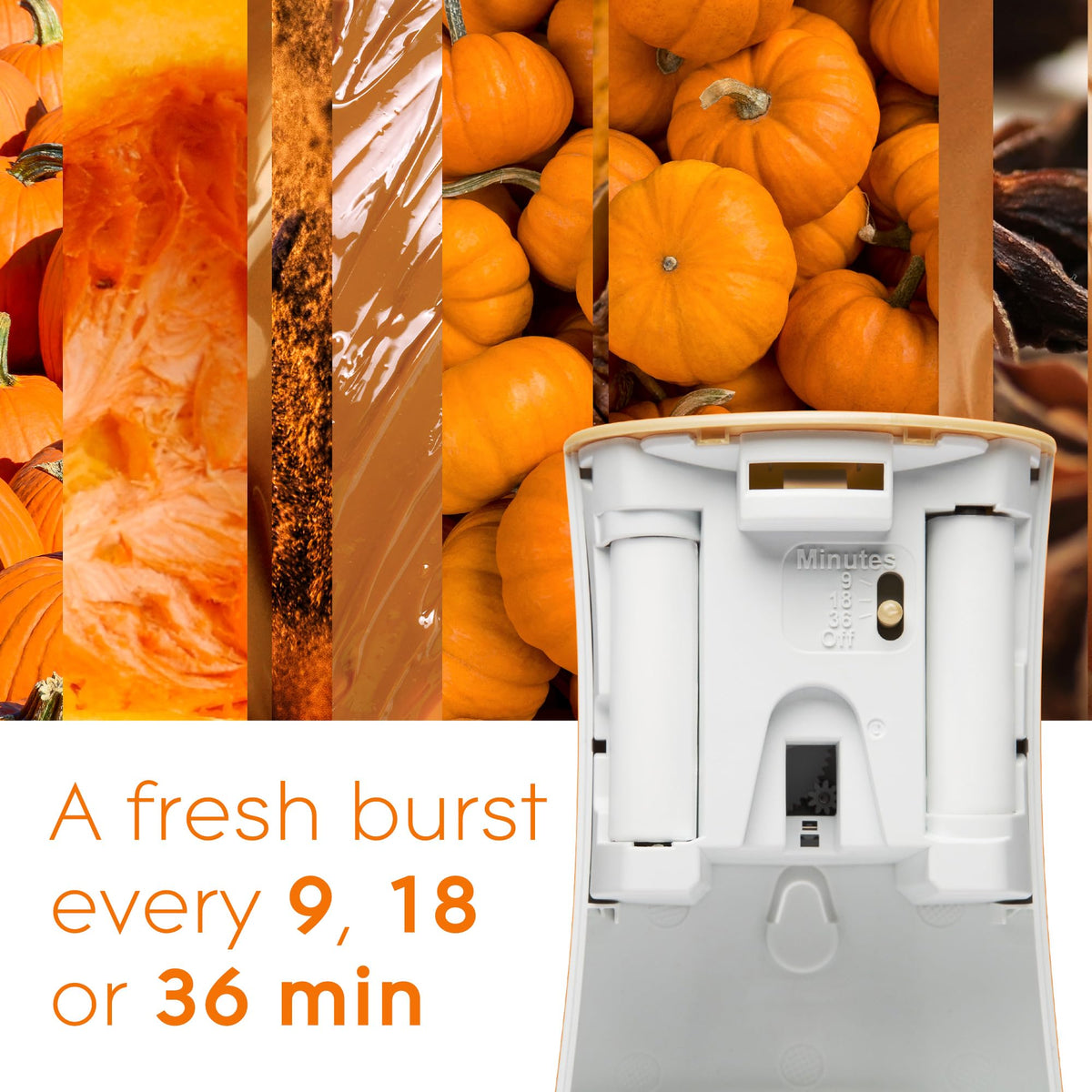Glade Automatic Spray Refill, Air Freshener for Home and Bathroom, Golden Pumpkin & Spice, 6.2 Oz