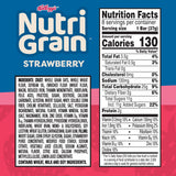Nutri-Grain Breakfast Bars, Made with 10g Whole Grains, Snack Bars, Strawberry, 10.4oz Box (8 Count)