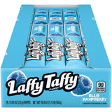 Blue Raspberry Taffy Rope Candy, 24 Pack, Taffy Candy, Individually Wrapped, 0.81 Ounce Ropes