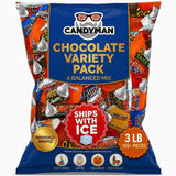 Candyman Chocolate Candy Variety Pack, 3 lb Bulk, Individually Wrapped