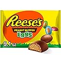 REESE'S Milk Chocolate Peanut Butter Creme Eggs, Easter Candy Bag, 9.1 oz