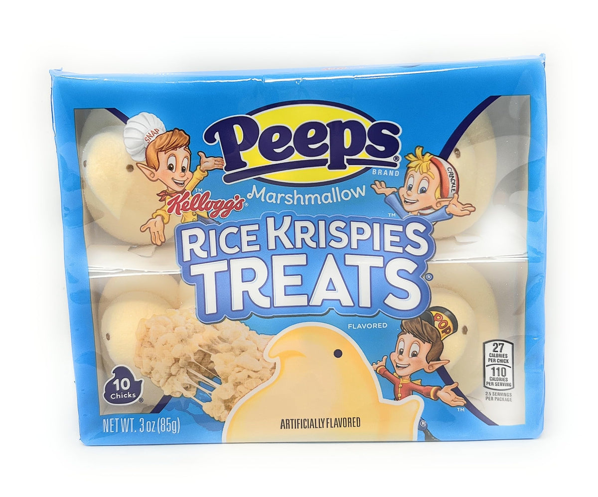 Peeps, Marshmallow Flavored Rice Krispies Treat, 10 Count