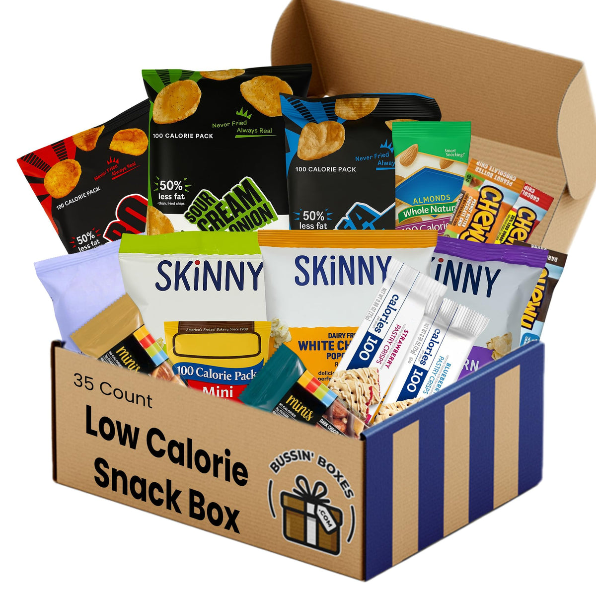 Low Calorie Snacks for Adults and Kids - Healthy Snacks with 100 Calories (35 Count)