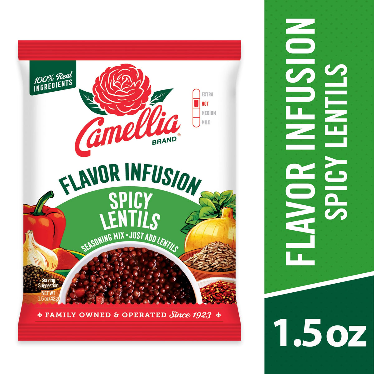 Camellia Brand Bean Flavor Infusion Seasoning (1.5 Ounce (Pack of 2), Spicy)