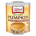 Libby's 100% Pure Pumpkin, Thanksgiving and Holiday Desserts, Pumpkin Pie Filling, Bulk, 6 lb 10 oz Can
