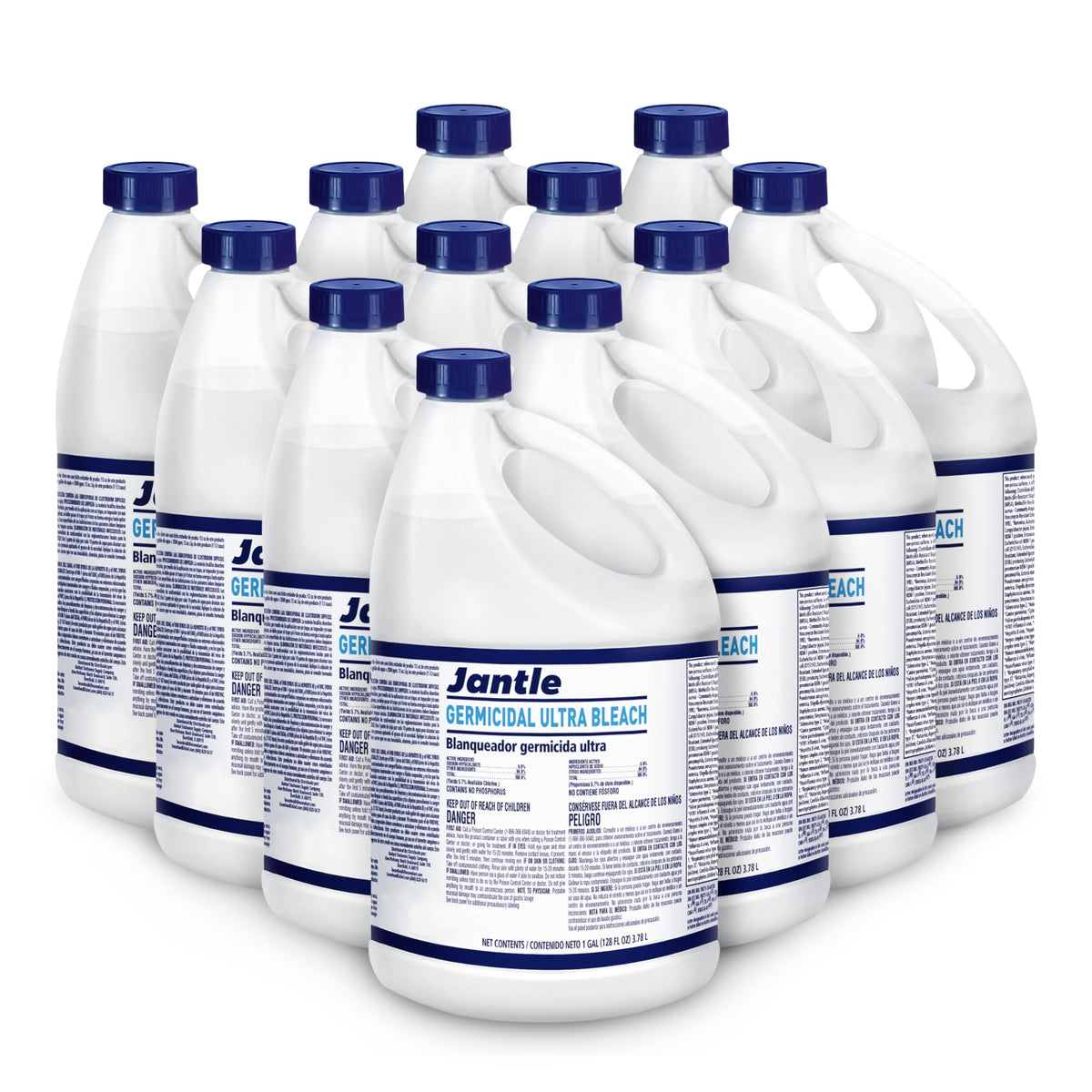 Bleach, Ultra Germicidal Cleaner, Disinfectant Germicidal Liquid Bleach for Laundry, Cleans and Removes Tough Stains, Bacteria, Organic Matter