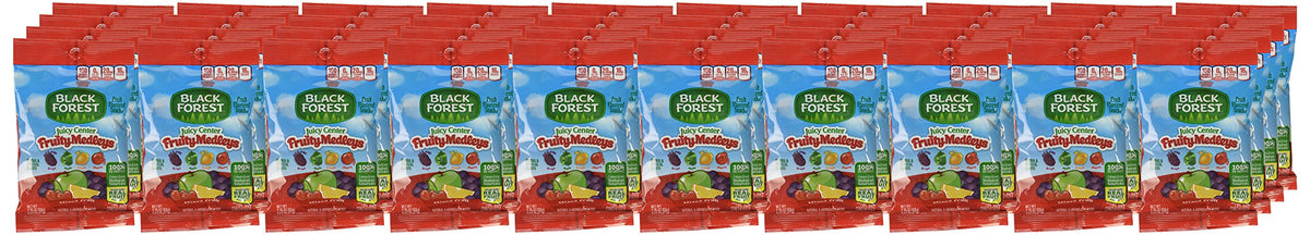 Black Forest Juicy Burst Fruit Snacks, Berry Medley, 0.8 Ounce Pouches (40 Count)