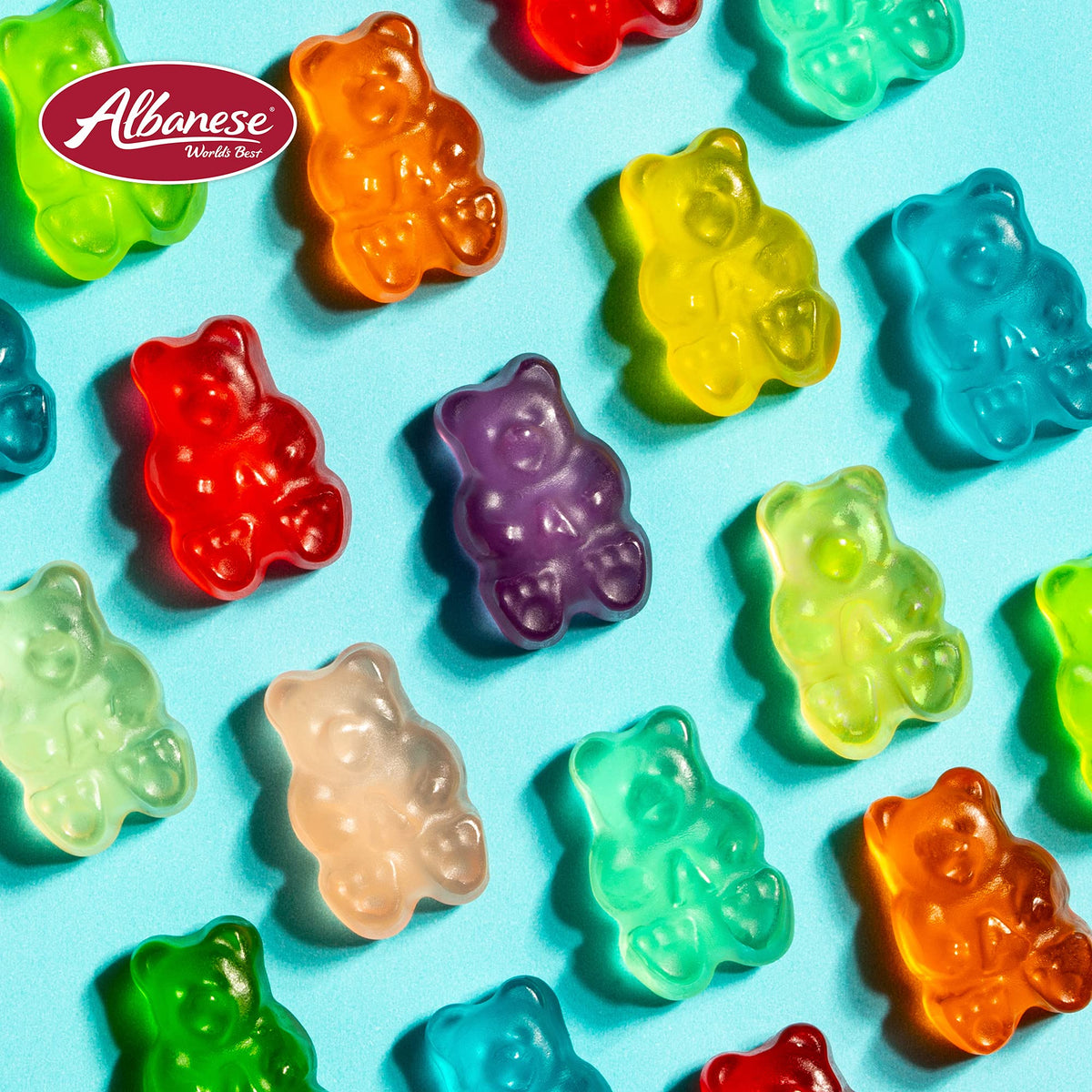 Albanese Candy, Green Apple Gummi Bears, 5-pound Bag