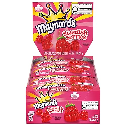 18ct Maynard's Swedish Berries (64g / 2.2oz per packet)