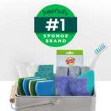 Scotch-Brite Multi-Purpose Sponges, Highly Absorbent Dish Sponge for Cleaning of Non-Stick Cookware, Showers, and Coolers, 40 Kitchen Sponges